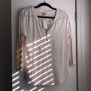 Lucky Brand 3/4 sleeve, V-neck top